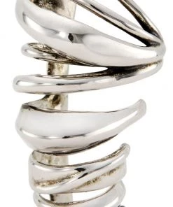 Alexander McQueen Silvertone Multi-Hoop Ear Cuff -Alexander McQueen Elegant store unnamed file 2595