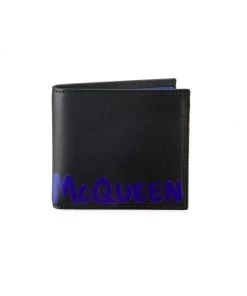 Alexander McQueen Graffiti Billfold Wallet For Men