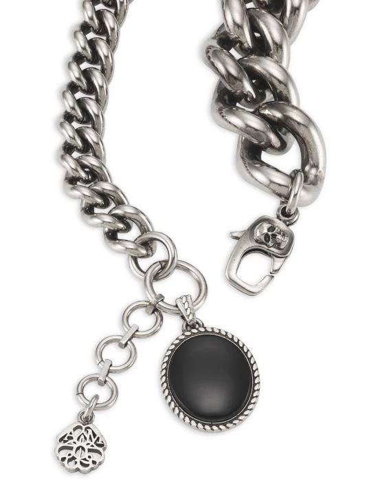 Alexander McQueen Medallion Skull Chain Bracelet For Men 4 Alexander McQueen Medallion Skull Chain Bracelet For Men - Image 4