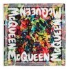 Alexander McQueen Graffiti-Print Silk Scarf