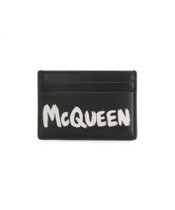 Alexander McQueen Two-Tone Leather Card Case