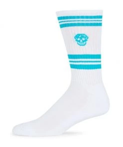 Alexander McQueen Skull Striped Socks For Men