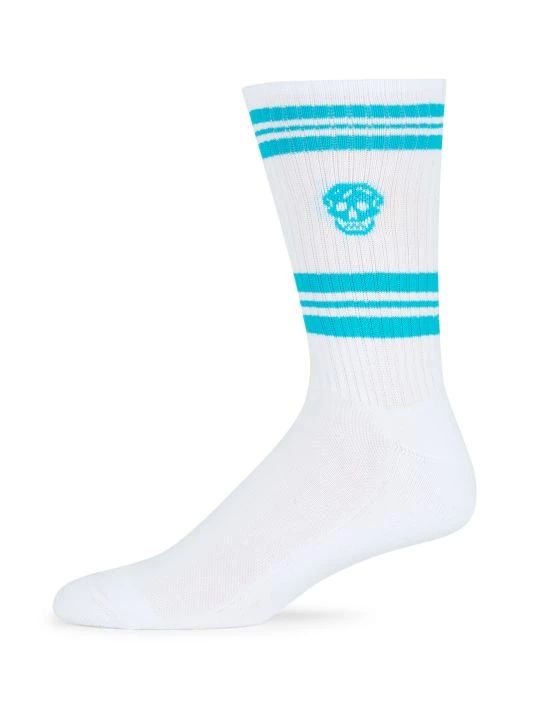 Alexander McQueen Skull Striped Socks For Men 1 Alexander McQueen Skull Striped Socks For Men
