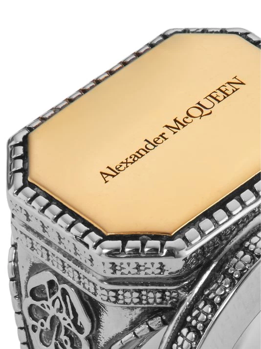 Alexander McQueen Signature Signet Ring For Men 4 Alexander McQueen Signature Signet Ring For Men - Image 4