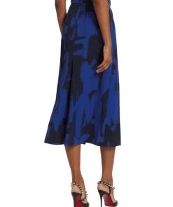 Alexander McQueen A-Line Graffiti-Print Midi-Skirt -Alexander McQueen Elegant store unnamed file 2657