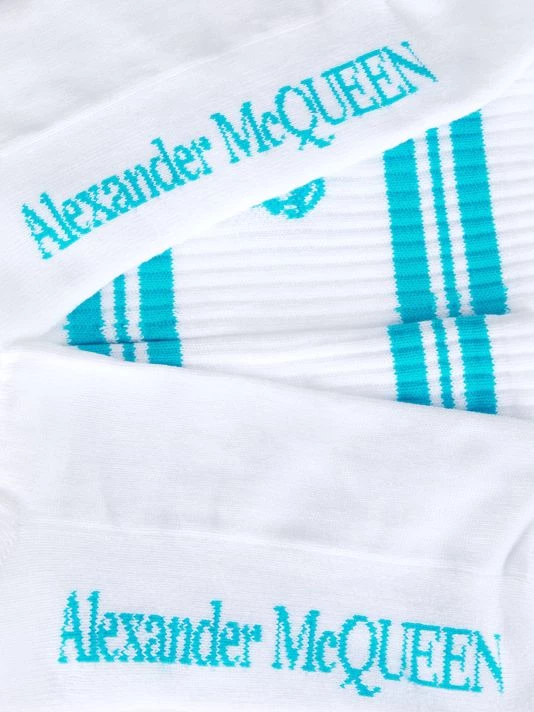 Alexander McQueen Skull Striped Socks For Men 2 Alexander McQueen Skull Striped Socks For Men - Image 2