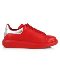Alexander McQueen Leather Oversized Sneakers For Men