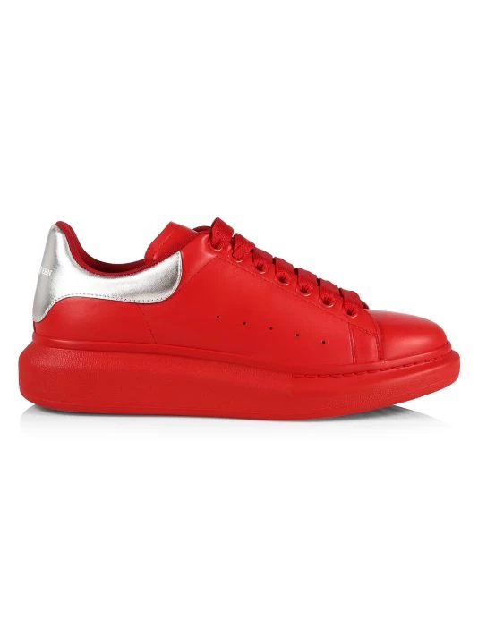 Alexander McQueen Leather Oversized Sneakers For Men 1 Alexander McQueen Leather Oversized Sneakers For Men