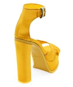 Alexander McQueen Satin Platform Ankle-Strap Sandals -Alexander McQueen Elegant store unnamed file 2675