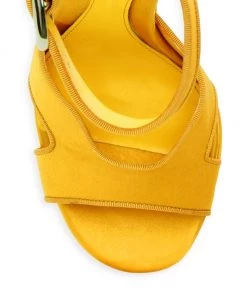 Alexander McQueen Satin Platform Ankle-Strap Sandals -Alexander McQueen Elegant store unnamed file 2676