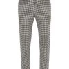 Alexander McQueen Dogtooth Wool Trousers For Men