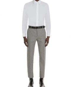 Alexander McQueen Dogtooth Wool Trousers For Men 7 Alexander McQueen Dogtooth Wool Trousers For Men -Alexander McQueen Elegant store unnamed file 2685