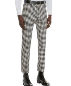 Alexander McQueen Dogtooth Wool Trousers For Men 8 Alexander McQueen Dogtooth Wool Trousers For Men -Alexander McQueen Elegant store unnamed file 2686