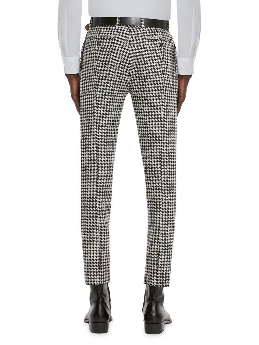 Alexander McQueen Dogtooth Wool Trousers For Men 5 Alexander McQueen Dogtooth Wool Trousers For Men - Image 5