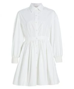Alexander McQueen Cotton Long-Sleeve Shirtdress