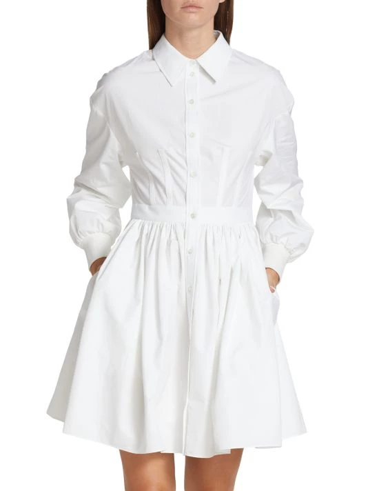 Alexander McQueen Cotton Long-Sleeve Shirtdress 3 Alexander McQueen Cotton Long-Sleeve Shirtdress - Image 3