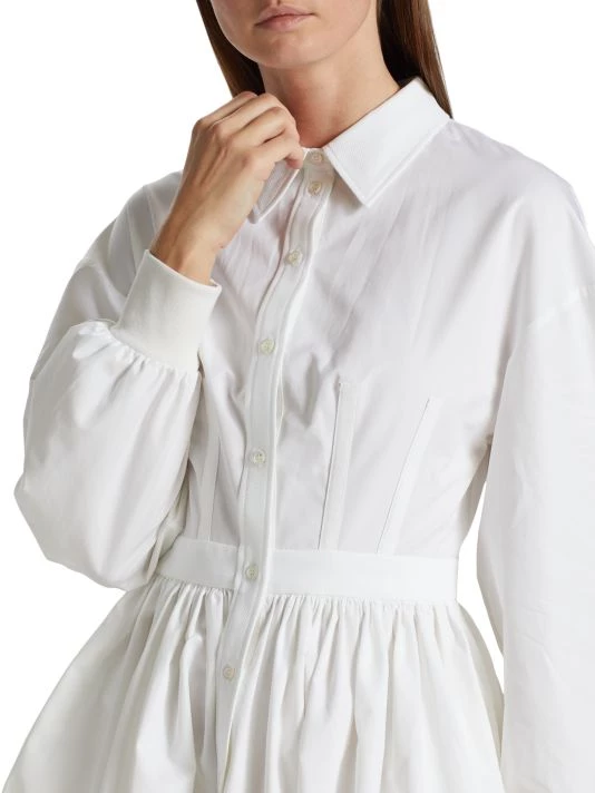 Alexander McQueen Cotton Long-Sleeve Shirtdress 6 Alexander McQueen Cotton Long-Sleeve Shirtdress - Image 6