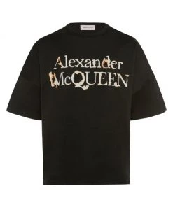 Alexander McQueen Logo T-Shirt For Men