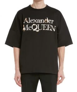 Alexander McQueen Logo T-Shirt For Men -Alexander McQueen Elegant store unnamed file 2707