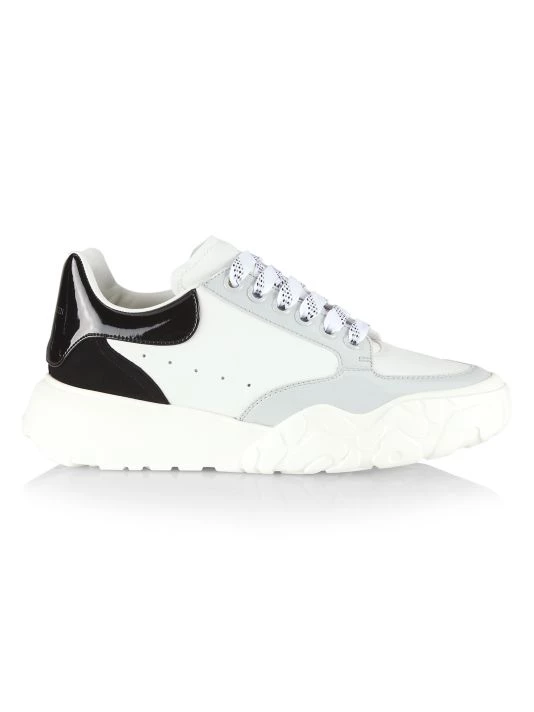 Alexander McQueen Woman's Court Colorblock Sneakers 1 Alexander McQueen Woman's Court Colorblock Sneakers