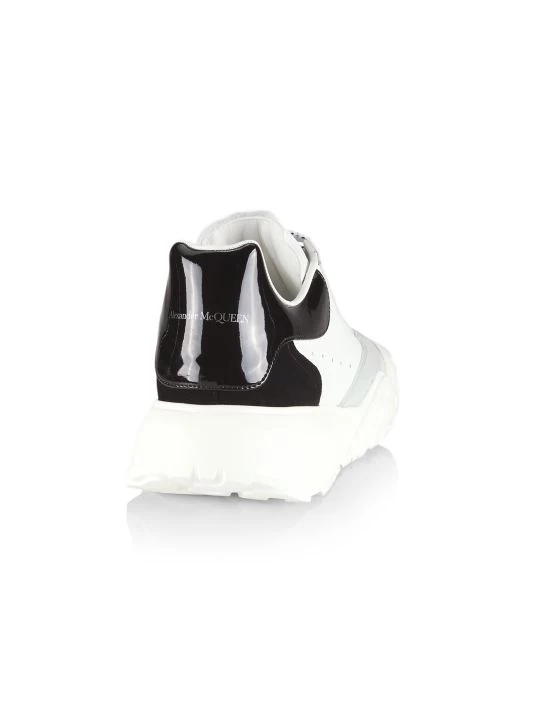 Alexander McQueen Woman's Court Colorblock Sneakers 3 Alexander McQueen Woman's Court Colorblock Sneakers - Image 3