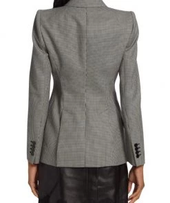 Alexander McQueen Wool Houndstooth Jacket -Alexander McQueen Elegant store unnamed file 2737