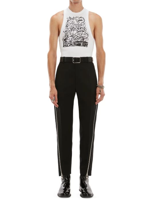 Alexander McQueen Wool Main Pants For Men 2 Alexander McQueen Wool Main Pants For Men - Image 2
