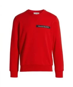 Alexander McQueen M Pre Cotton Crewneck Sweatshirt For Men Ice Pink Mix -Alexander McQueen Elegant store unnamed file 2755