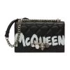 Alexander McQueen Quilted Leather Jewelled Satchel