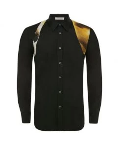 Alexander McQueen Spray Paint Harness Shirt For Men