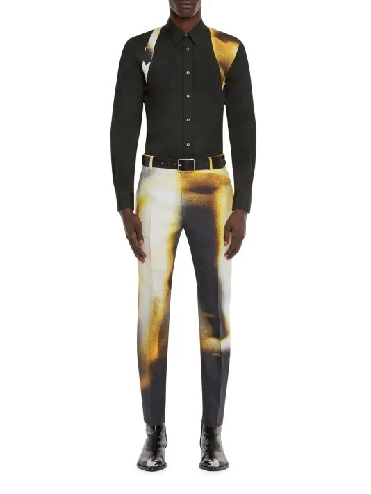 Alexander McQueen Spray Paint Harness Shirt For Men 2 Alexander McQueen Spray Paint Harness Shirt For Men - Image 2