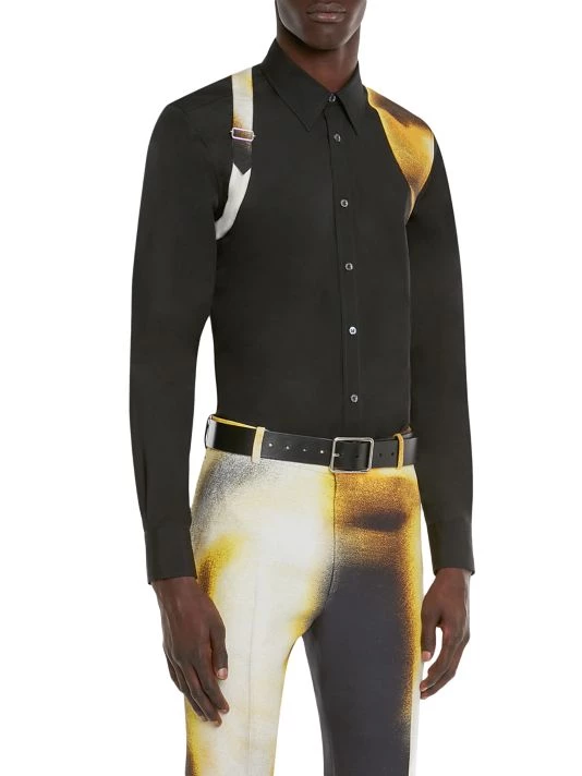 Alexander McQueen Spray Paint Harness Shirt For Men 4 Alexander McQueen Spray Paint Harness Shirt For Men - Image 4