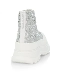 Alexander McQueen Treadslick High-Top Crystal Boots For Men -Alexander McQueen Elegant store unnamed file 2771