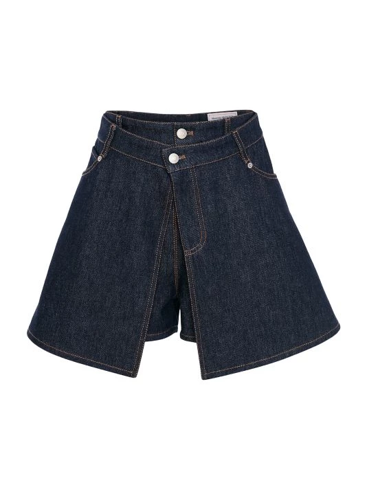 Alexander McQueen Denim Overlay Shorts 1 Alexander McQueen Denim Overlay Shorts