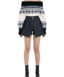 Alexander McQueen Denim Overlay Shorts 8 Alexander McQueen Denim Overlay Shorts -Alexander McQueen Elegant store unnamed file 2795