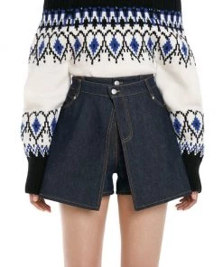 Alexander McQueen Denim Overlay Shorts 9 Alexander McQueen Denim Overlay Shorts -Alexander McQueen Elegant store unnamed file 2796