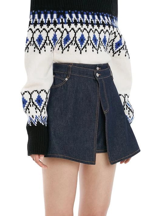 Alexander McQueen Denim Overlay Shorts 5 Alexander McQueen Denim Overlay Shorts - Image 5