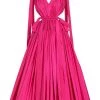 Alexander McQueen Bow Strap Open-Back Midi-Dress