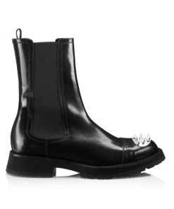Alexander McQueen Punk Stud Chelsea Boots For Men