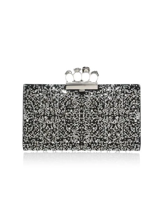 Alexander McQueen Studded Four-Ring Clutch 1 Alexander McQueen Studded Four-Ring Clutch