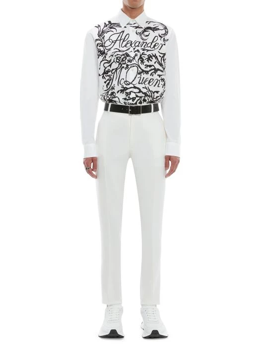 Alexander McQueen Printed Logo Shirt For Men 2 Alexander McQueen Printed Logo Shirt For Men - Image 2