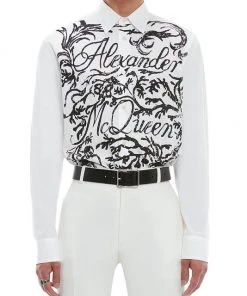 Alexander McQueen Printed Logo Shirt For Men 7 Alexander McQueen Printed Logo Shirt For Men -Alexander McQueen Elegant store unnamed file 2824