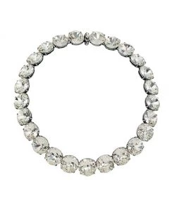 Alexander McQueen Silvertone & Crystal Riviera Necklace