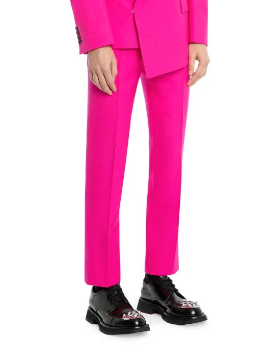 Alexander McQueen Slim Wool Pants For Men 4 Alexander McQueen Slim Wool Pants For Men - Image 4