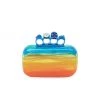 Alexander McQueen Ombré Rainbow Box Clutch