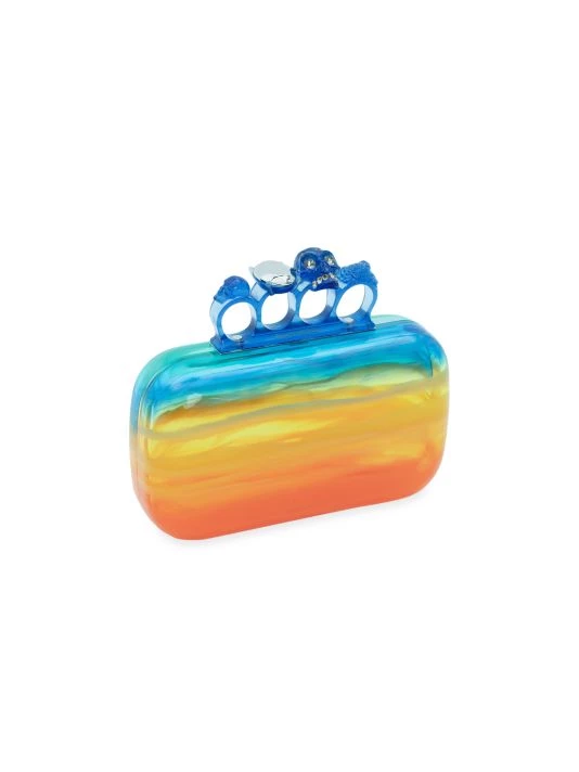 Alexander McQueen Ombré Rainbow Box Clutch 3 Alexander McQueen Ombré Rainbow Box Clutch - Image 3
