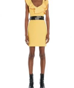 Alexander McQueen Asymmetric Ruffle Minidress -Alexander McQueen Elegant store unnamed file 2875