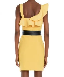 Alexander McQueen Asymmetric Ruffle Minidress -Alexander McQueen Elegant store unnamed file 2878