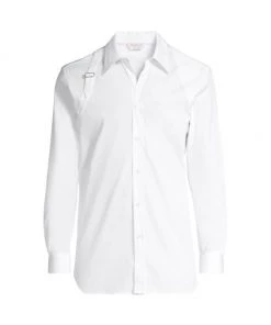 Alexander McQueen Harness Cotton Long-Sleeve Sport Shirt For Men Black 6 Alexander McQueen Harness Cotton Long-Sleeve Sport Shirt For Men Black -Alexander McQueen Elegant store unnamed file 2897
