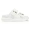 Alexander McQueen Two-Band Rubber Slides Pink